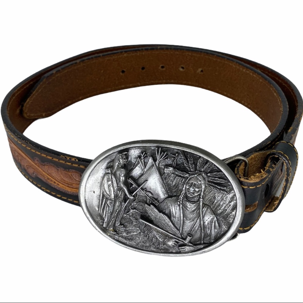 BERGAMOT | Wild Rose Vintage 1984 Cowhide belt
